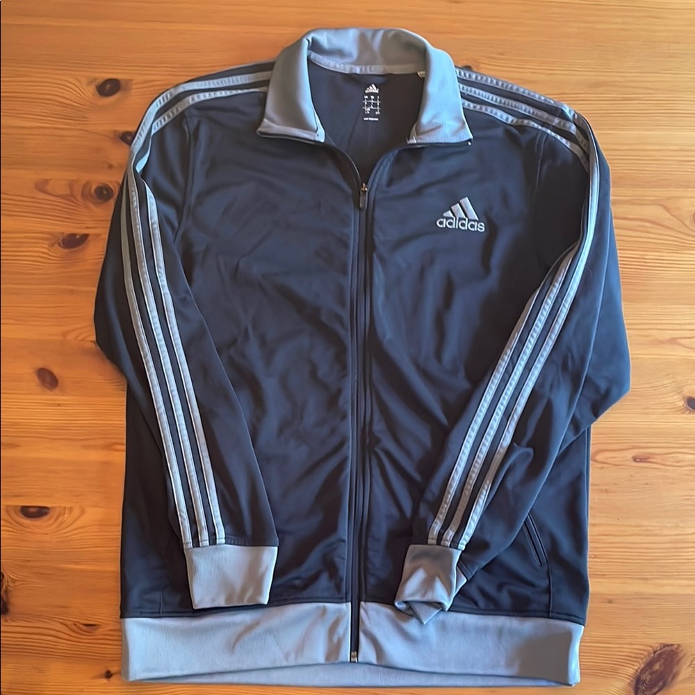 Adidas Black and Gray Lightweight Jacket